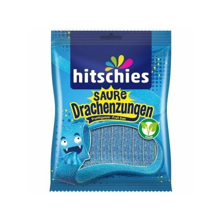 HITSCHIES SOUR BLUE DRAGON TONGUES 125G