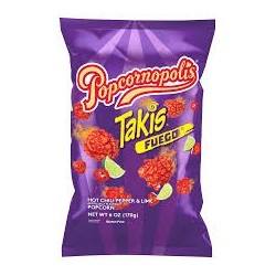 takis fuego pop corn